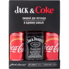 Jack Daniel's Old No.7 + Coca-Cola 330мл x 2шт