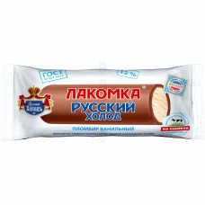 Мороженое Лакомка пломбир ванильный во взбитой шоколадной глазури 80 г